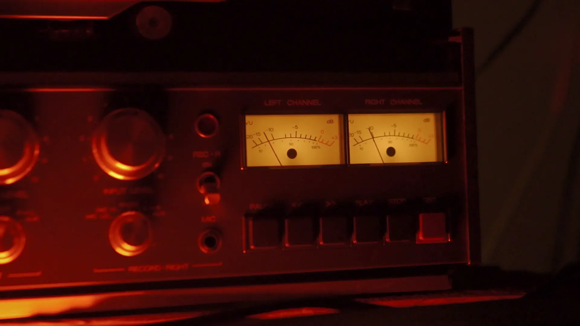 Closeup von Studioequipment